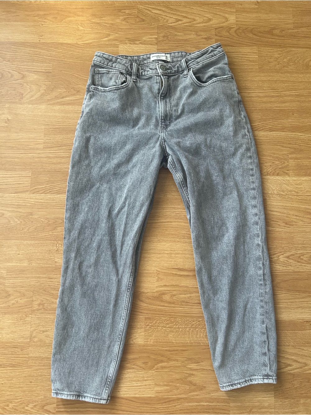 Abercrombie & Fitch Straight Leg Grey Jeans
